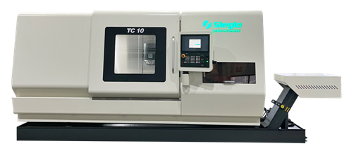 TC10   TC車銑復(fù)合加工中心擁有更高的靈活性，可一次裝夾實(shí)現(xiàn)完整加工，可5軸聯(lián)動(dòng)地加工復(fù)雜工件。并且可選配第二刀架，兩個(gè)刀架可同時(shí)加工，適用于大中型批量生產(chǎn)。          更高精度和更低加工成本，其更高的附加值整體優(yōu)于萬能車削中心，TC車銑復(fù)合加工中心是一臺(tái)高生產(chǎn)力機(jī)床。